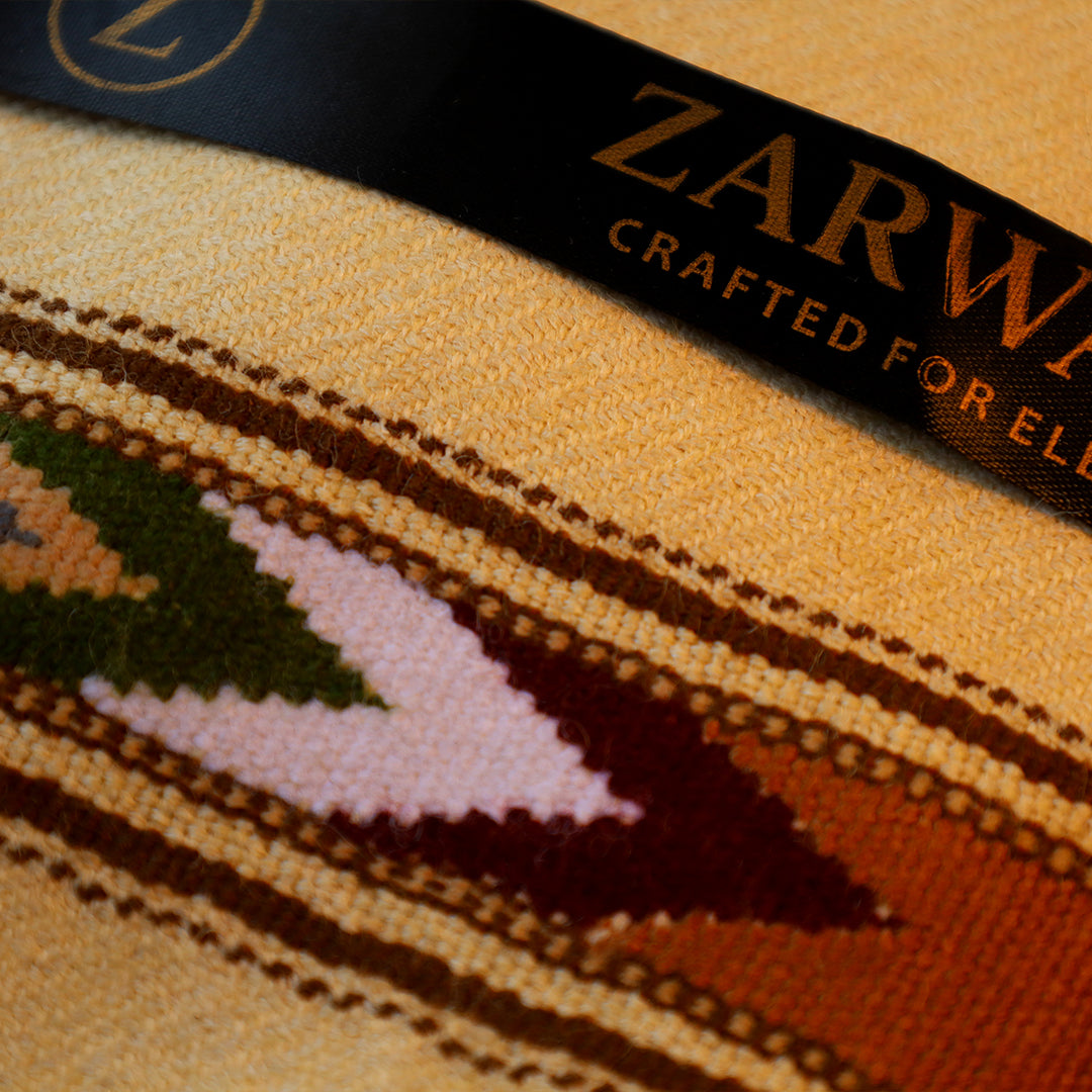 Premium Zarwaan Signature Winter Shawl - Ultra Soft and Light Weight - Classic Beige